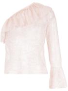 Cecilia Prado Marcela Asymmetric Knit Blouse - Pink & Purple