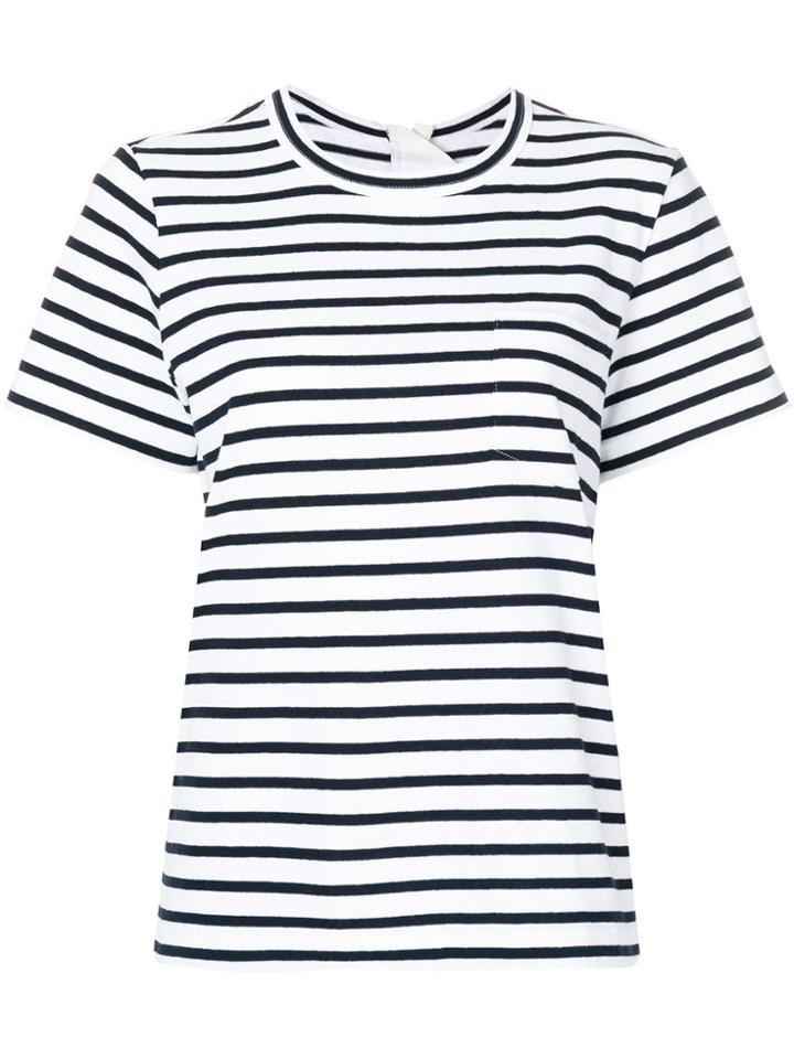 Sacai Striped Breton Top - Blue