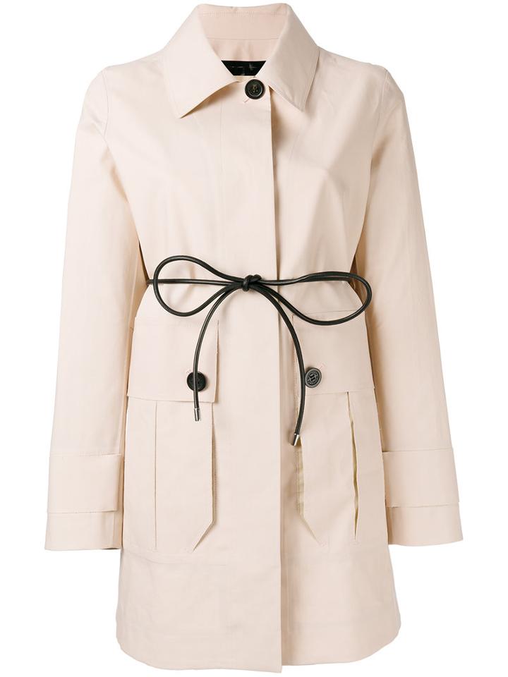 Moncler 'galette' Coat, Women's, Size: 2, Pink/purple, Cotton/leather