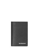 Burberry Grainy Leather Bifold Card Case - Black