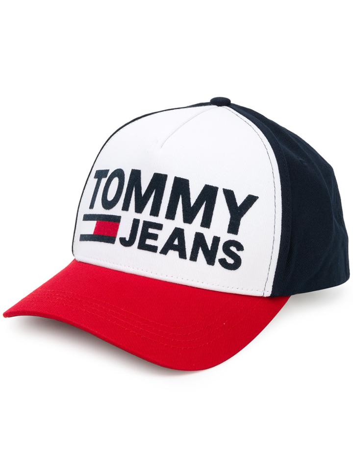 Tommy Jeans Logo Baseball Cap - White