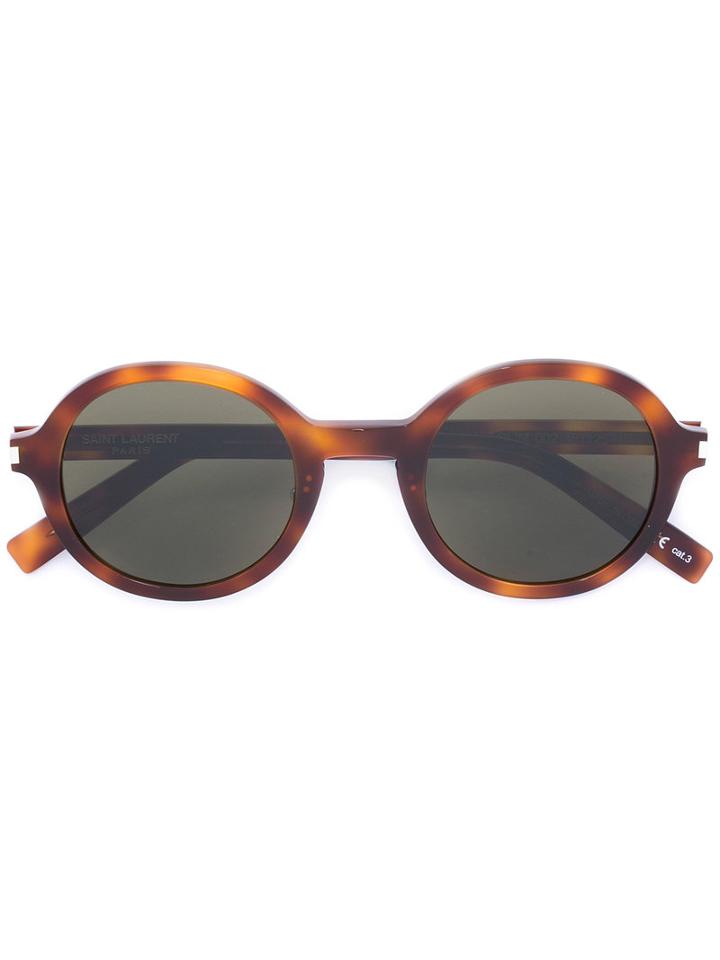 Saint Laurent - Classic 57 Sunglasses - Women - Acetate - One Size, Brown, Acetate