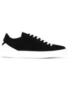 Emporio Armani Classic Low-top Sneakers, Men's, Size: 9, Black, Leather/rubber