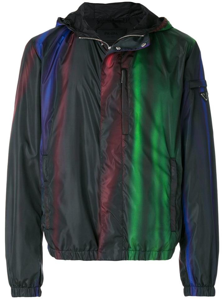 Prada Hooded Lightweight Jacket - Green