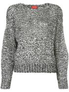 Des Prés Two-tone Knitted Jumper - Black