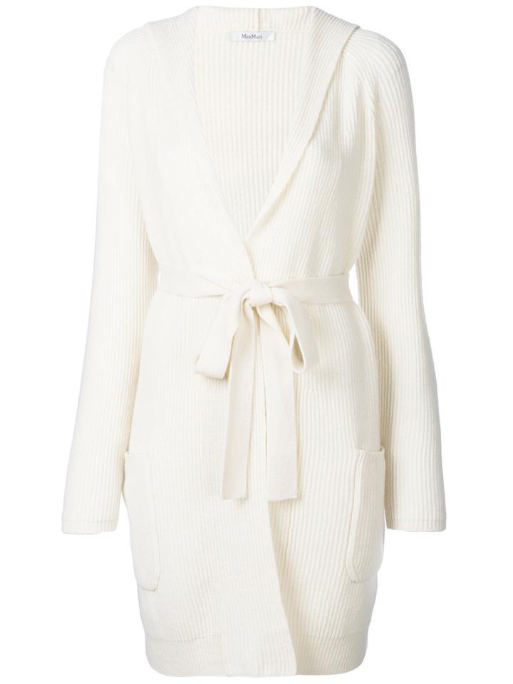 Max Mara - Draped Knitted Cardigan - Women - Cashmere/virgin Wool - S, Nude/neutrals, Cashmere/virgin Wool