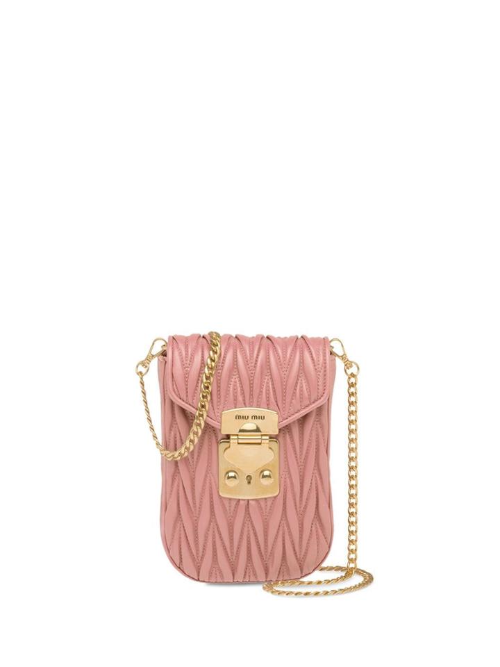 Miu Miu Matelassé Mini-bag - Pink