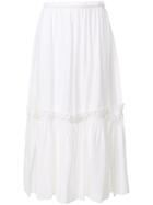 See By Chloé Tiered Midi Skirt - White
