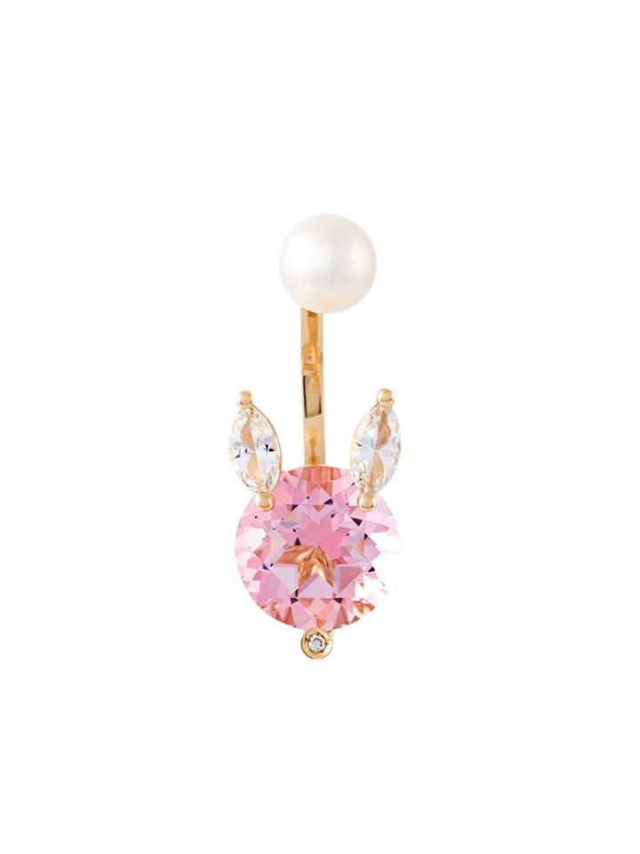 Delfina Delettrez 'piercing' Earring, Women's, Metallic