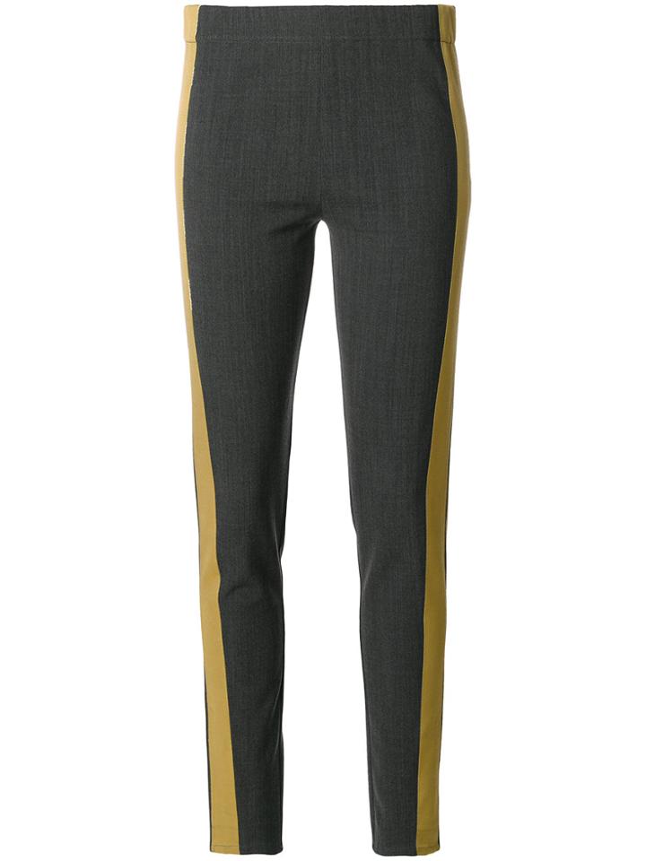 A.f.vandevorst Trousers With Contrast Piping - Grey