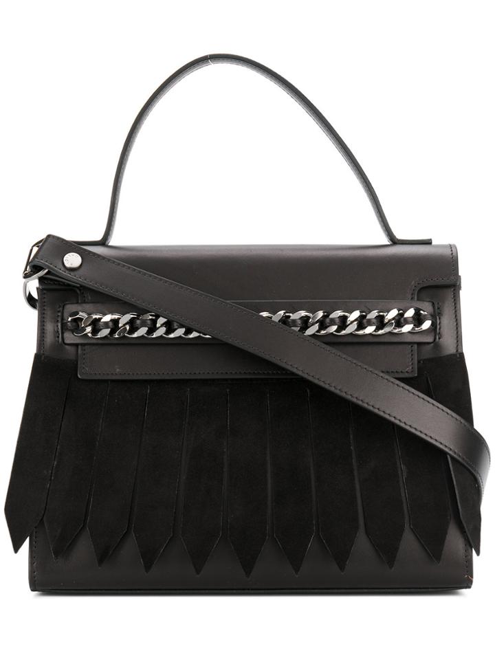 Casadei Chain-trimmed Tote Bag - Black