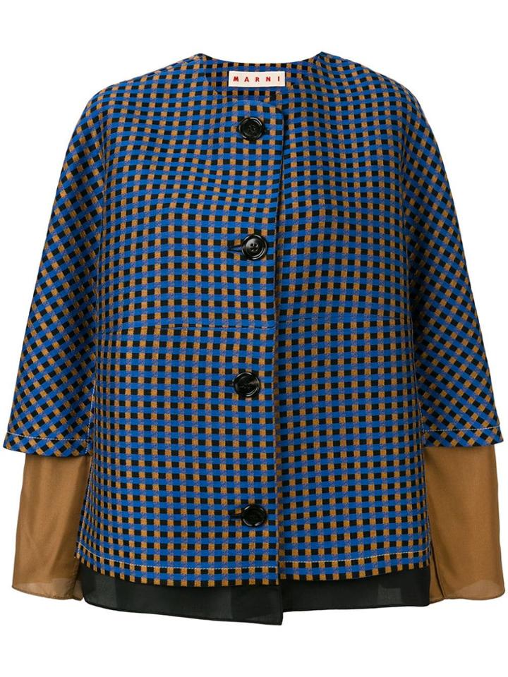 Marni Micro-pattern Jacket - Blue