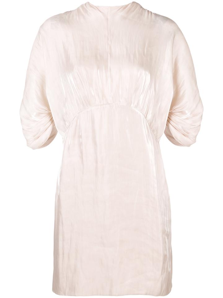 Prada Ruched Waist Dress - Nude & Neutrals