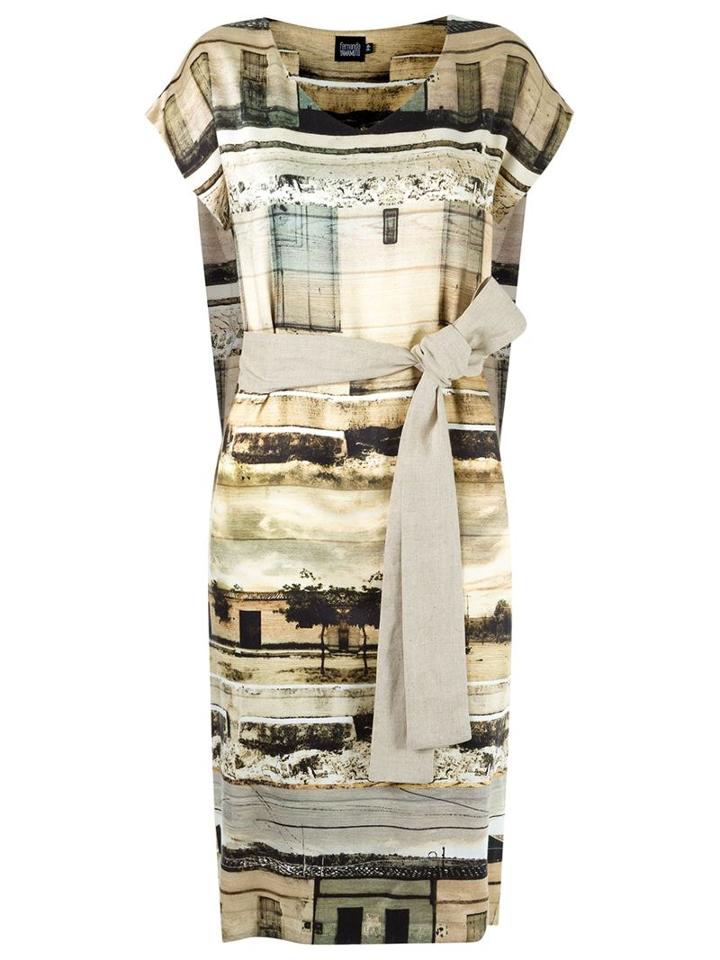 Fernanda Yamamoto Abstract Print Flare Dress