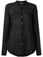 Forte Forte Sheer Shirt, Women's, Size: I, Black, Cotton/silk