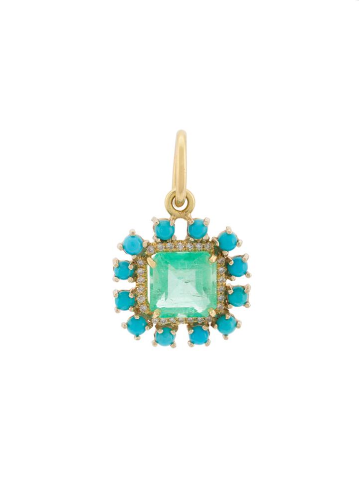 Irene Neuwirth Stone Pendant Necklace - Green