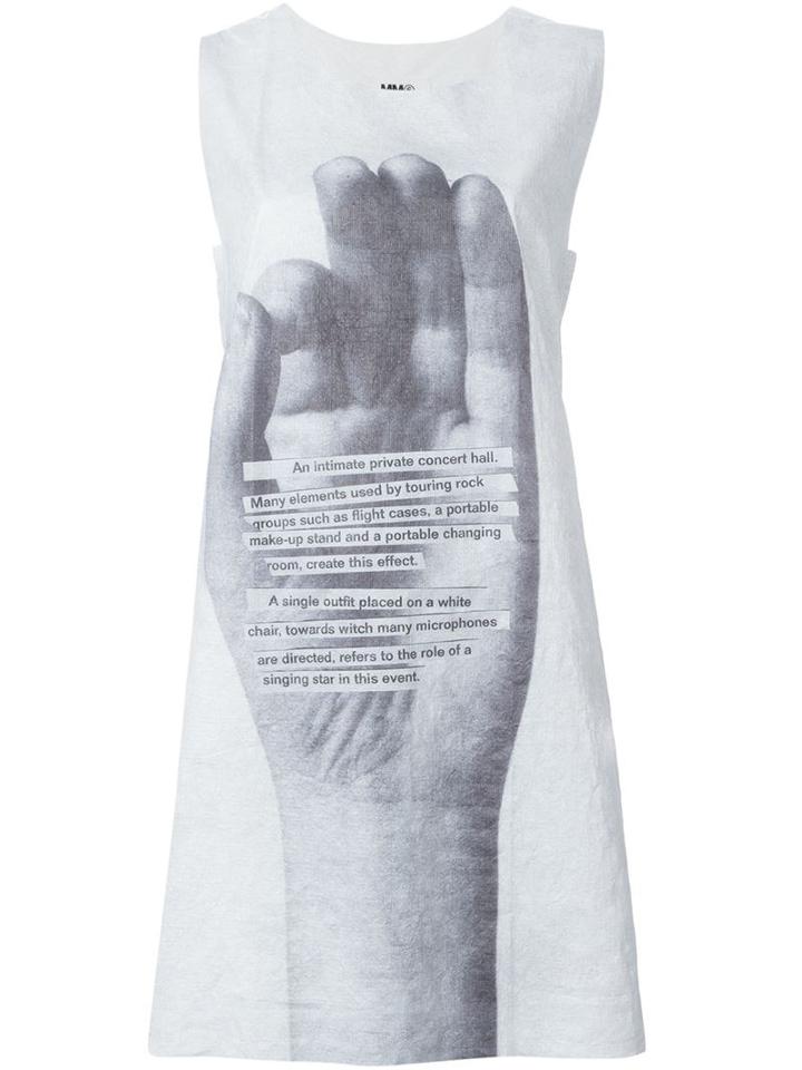 Mm6 Maison Margiela Hand Print Tank Dress