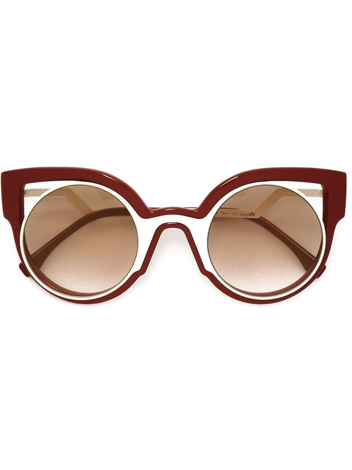 Fendi Eyewear 'paradeyes' Sunglasses - Red