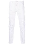 Dsquared2 Distressed Skater Jeans - White