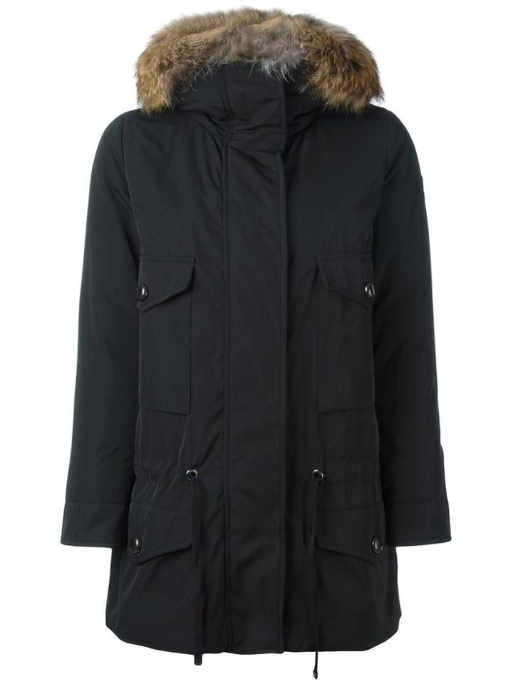 Moncler Margarita Parka Coat - Black