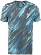 Nike - Breathe Running T-shirt - Men - Cotton/polyester - L, Blue, Cotton/polyester