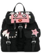 Prada Robot Multi-pocket Backpack - Black