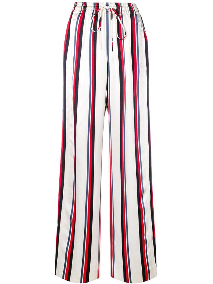 Monse Striped Wide-leg Trousers - Nude & Neutrals