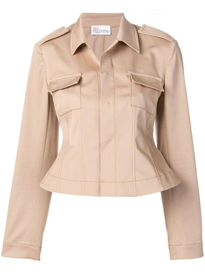 Red Valentino Corset Back Jacket - Neutrals