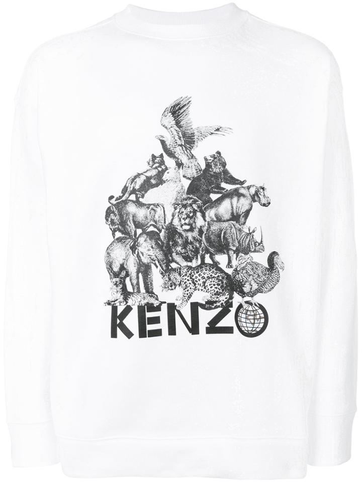 Kenzo Jungle Print Sweatshirt - Grey