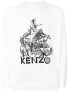 Kenzo Jungle Print Sweatshirt - Grey