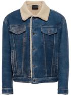 Prada Denim Sheepskin Jacket - Blue