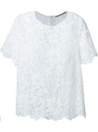 Ermanno Scervino Floral Lace Overlay T-shirt
