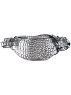 Manokhi Croc-effect Belt Bag - Metallic