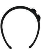 Salvatore Ferragamo Bow Embellished Hair Band - Black