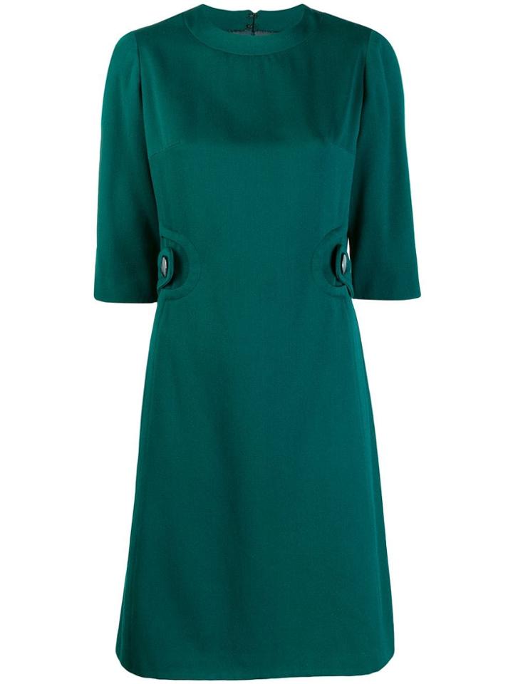William Vintage Cropped Short Dress - Green