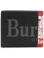 Burberry Contrast Logo Leather International Bifold Wallet - Black