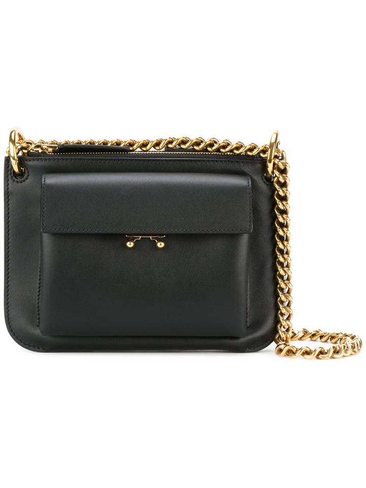 Marni Pocket Crossbody Bag - Black