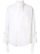 Wooyoungmi Tie-detail Long Sleeve Shirt - White