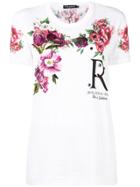 Dolce & Gabbana Logo Floral T-shirt - White