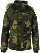 Canada Goose Camouflage Print Padded Jacket, Men's, Size: Small, Green, Cotton/nylon/polyester/duck Feathers