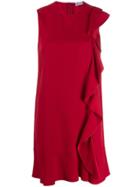Red Valentino Frilled Sleeveless Dress