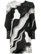 Chloé Silhouette Print Shift Dress - Black