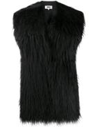 Mm6 Maison Margiela Furry Tied Back Scarf - Black