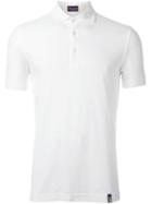 Drumohr Classic Polo Shirt, Men's, Size: Medium, White, Cotton