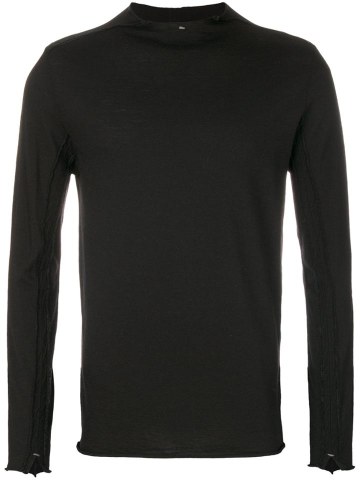 Transit Raw Neck Jumper - Black