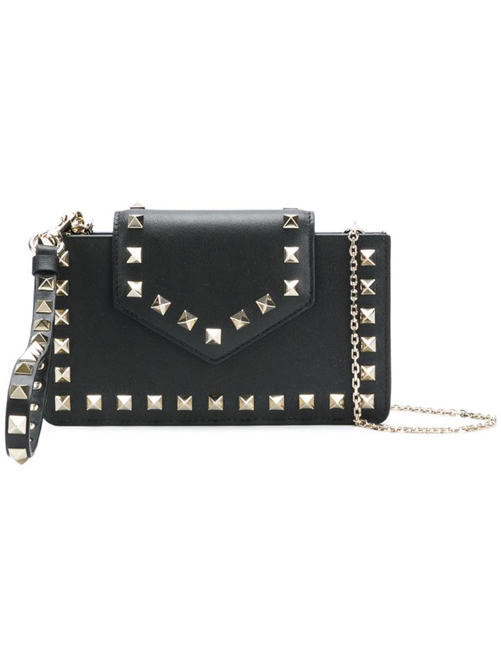 Valentino Garavani Chain Smartphone Clutch - Black