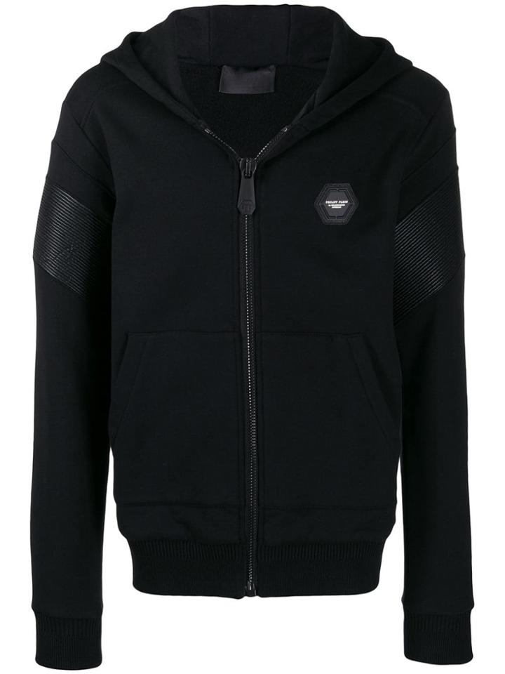 Philipp Plein Hooded Sweat Jacket - Black