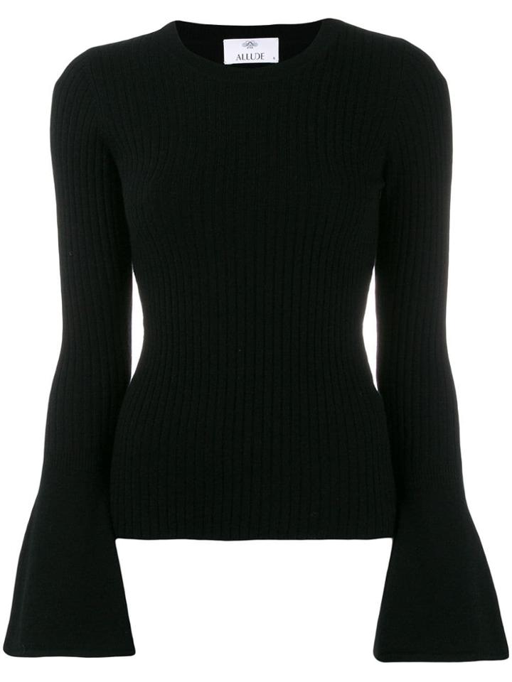 Allude Wide Sleeve Jumper - Black