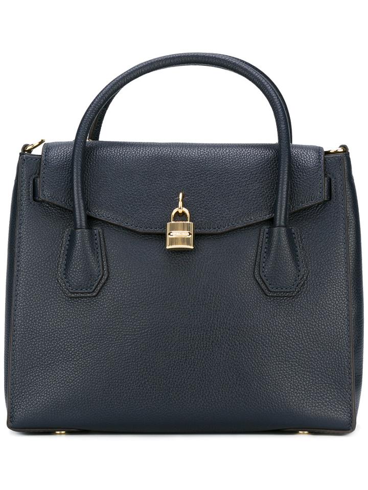 Michael Kors Large Mercer Tote Bag, Women's, Blue, Cotton