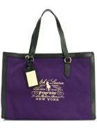 Ralph Lauren Embroidered Tote Bag - Pink & Purple